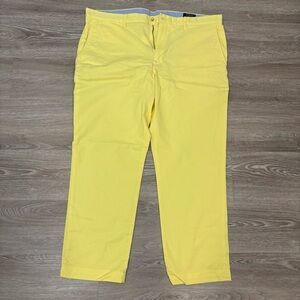 POLO Ralph Lauren Cotton Yellow Stretch Straight Fit Chino Pant sz 40 x 29